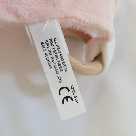 DreamGro Pink Bow Plush Lovey Coquette Blanket Baby  Activity Toy Teether Girly - Picture 13 of 13